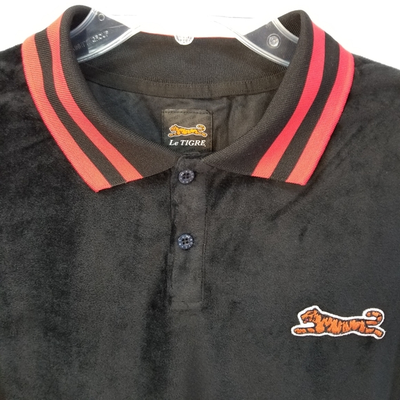 Le Tigre Polo Shirt Large Tigre Logo Black XL - Picture 8 of 16